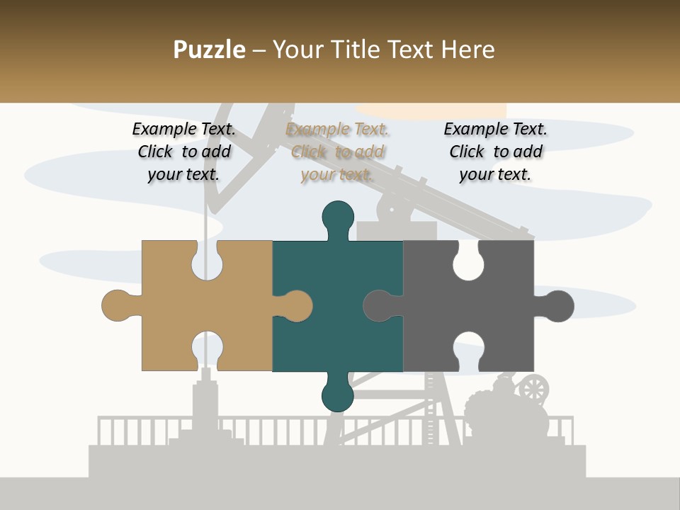 An Oil Pump With A Sign That Says Name Of Presentation Company Name PowerPoint Template