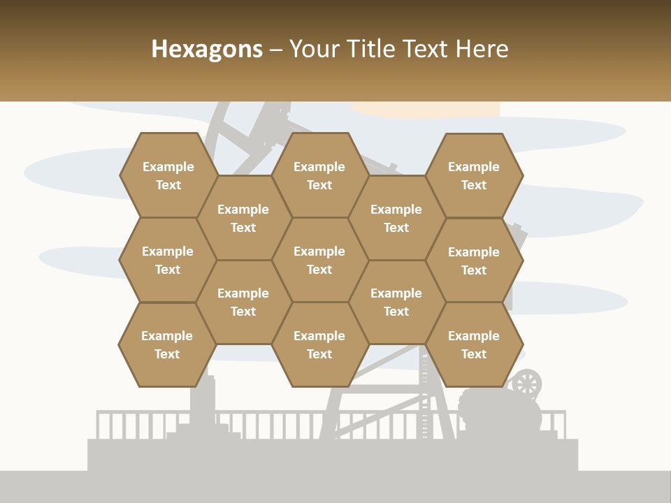 An Oil Pump With A Sign That Says Name Of Presentation Company Name PowerPoint Template