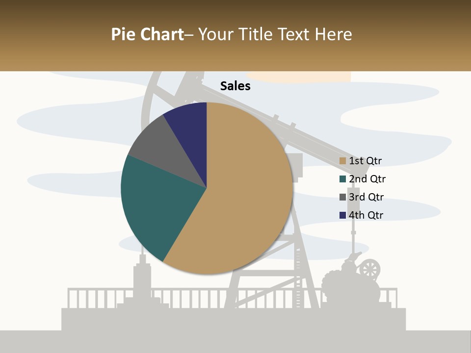 An Oil Pump With A Sign That Says Name Of Presentation Company Name PowerPoint Template