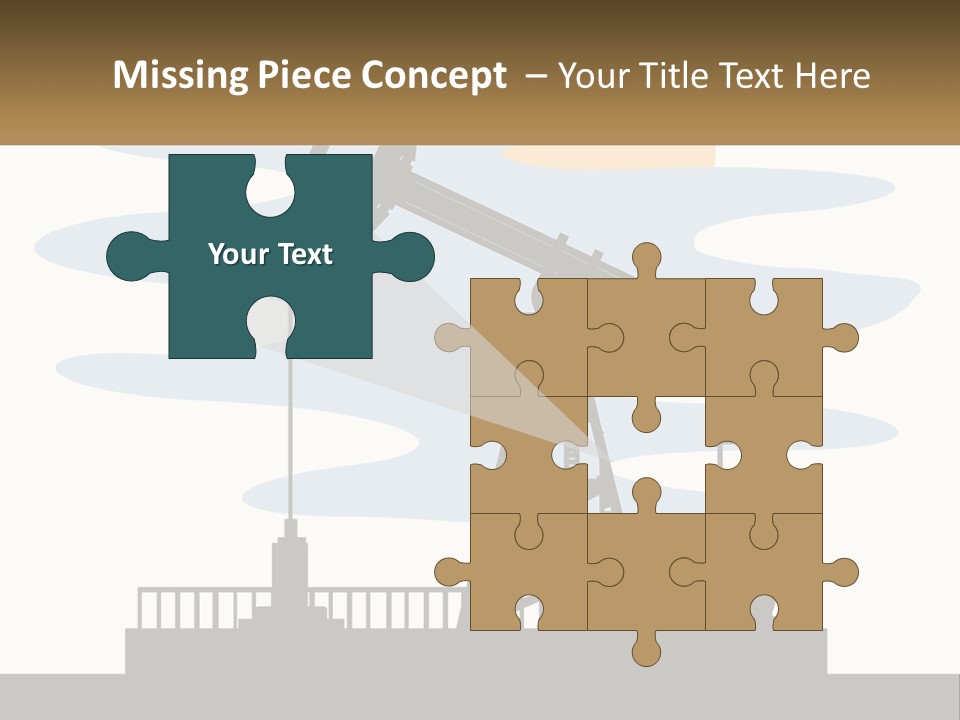 An Oil Pump With A Sign That Says Name Of Presentation Company Name PowerPoint Template