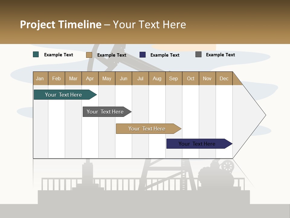 An Oil Pump With A Sign That Says Name Of Presentation Company Name PowerPoint Template