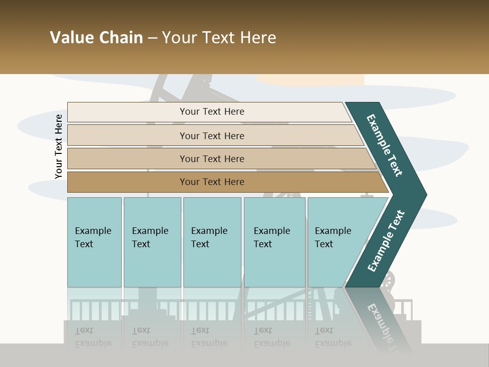 An Oil Pump With A Sign That Says Name Of Presentation Company Name PowerPoint Template