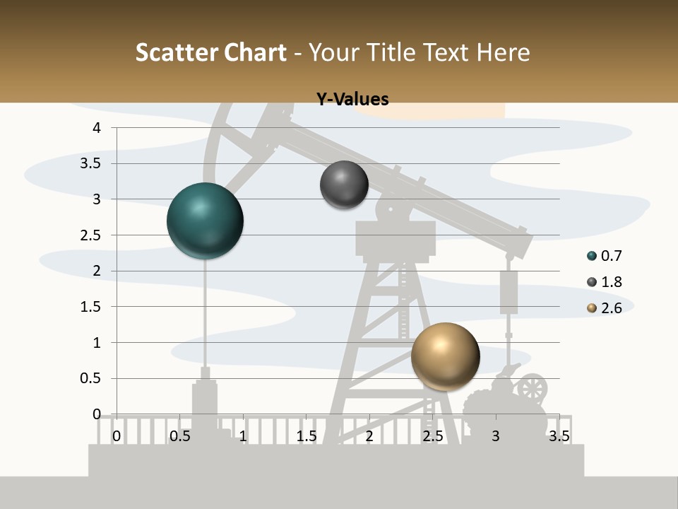 An Oil Pump With A Sign That Says Name Of Presentation Company Name PowerPoint Template