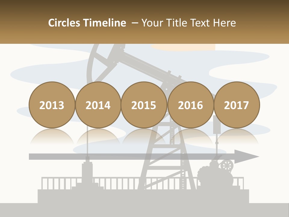 An Oil Pump With A Sign That Says Name Of Presentation Company Name PowerPoint Template