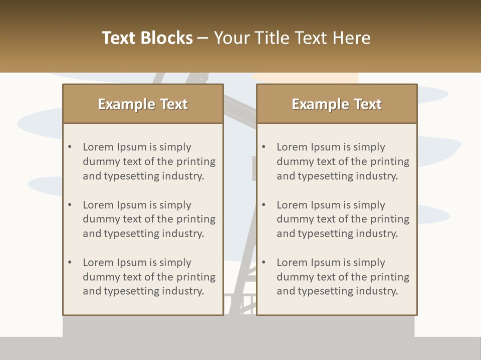 An Oil Pump With A Sign That Says Name Of Presentation Company Name PowerPoint Template