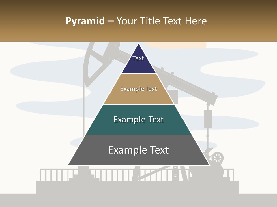 An Oil Pump With A Sign That Says Name Of Presentation Company Name PowerPoint Template