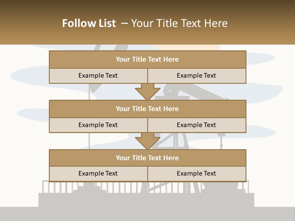 An Oil Pump With A Sign That Says Name Of Presentation Company Name PowerPoint Template
