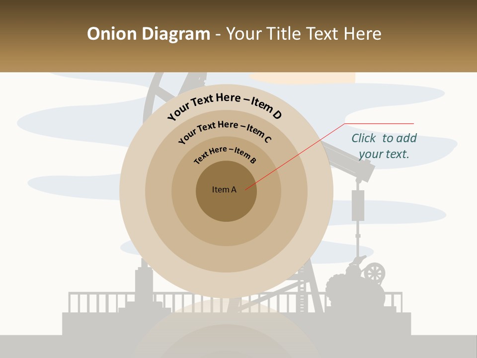 An Oil Pump With A Sign That Says Name Of Presentation Company Name PowerPoint Template