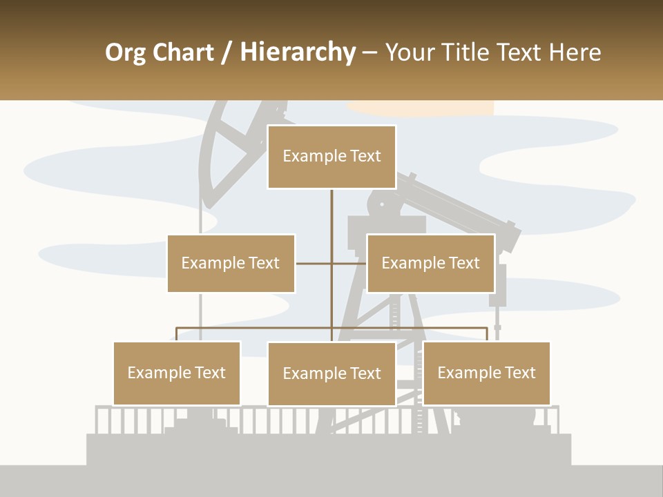 An Oil Pump With A Sign That Says Name Of Presentation Company Name PowerPoint Template