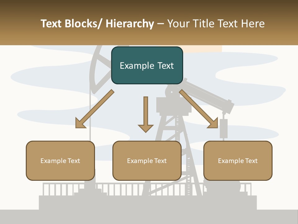 An Oil Pump With A Sign That Says Name Of Presentation Company Name PowerPoint Template