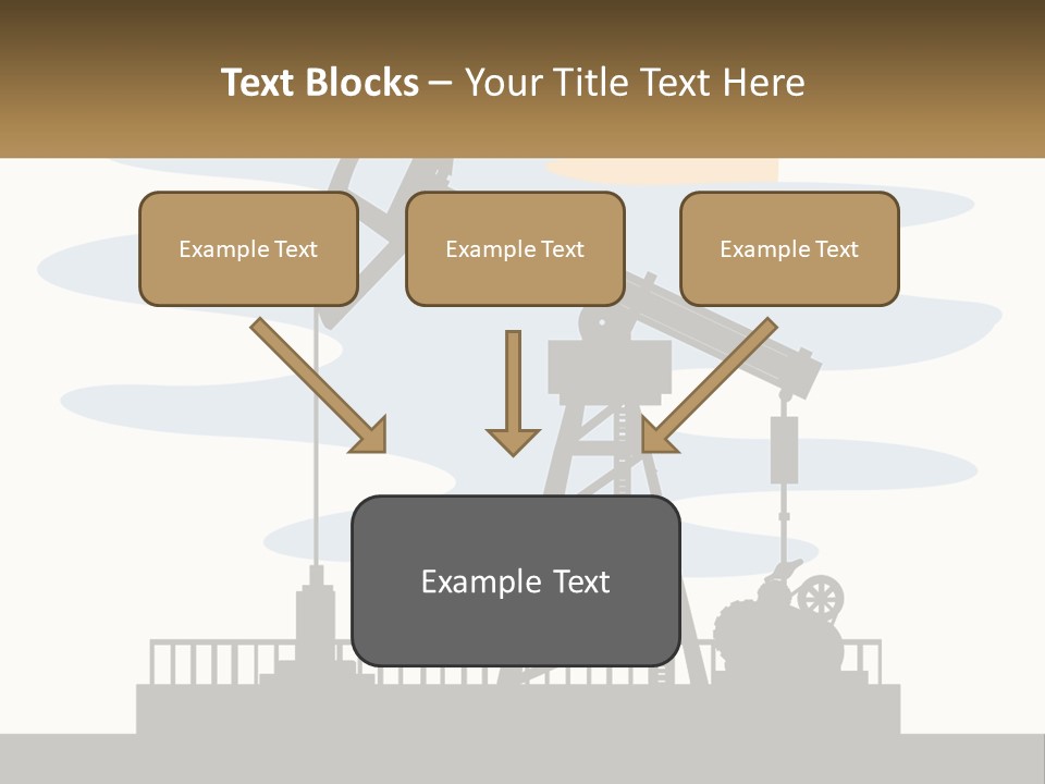 An Oil Pump With A Sign That Says Name Of Presentation Company Name PowerPoint Template