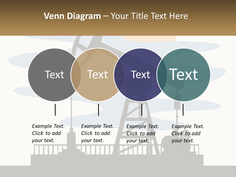 An Oil Pump With A Sign That Says Name Of Presentation Company Name PowerPoint Template