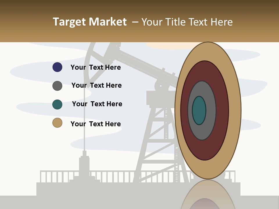 An Oil Pump With A Sign That Says Name Of Presentation Company Name PowerPoint Template