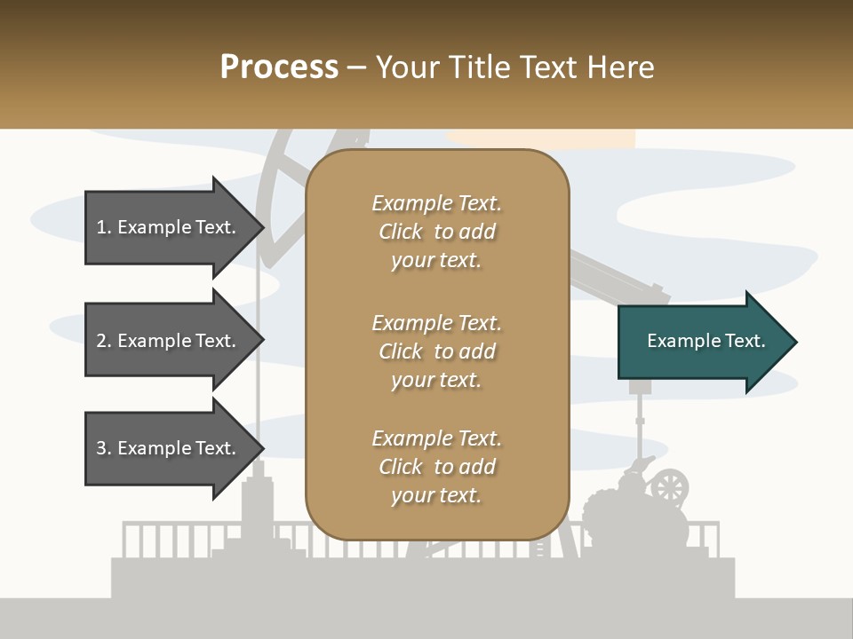 An Oil Pump With A Sign That Says Name Of Presentation Company Name PowerPoint Template
