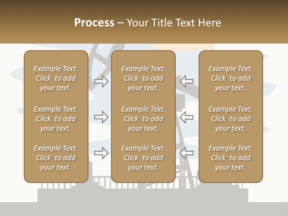 An Oil Pump With A Sign That Says Name Of Presentation Company Name PowerPoint Template