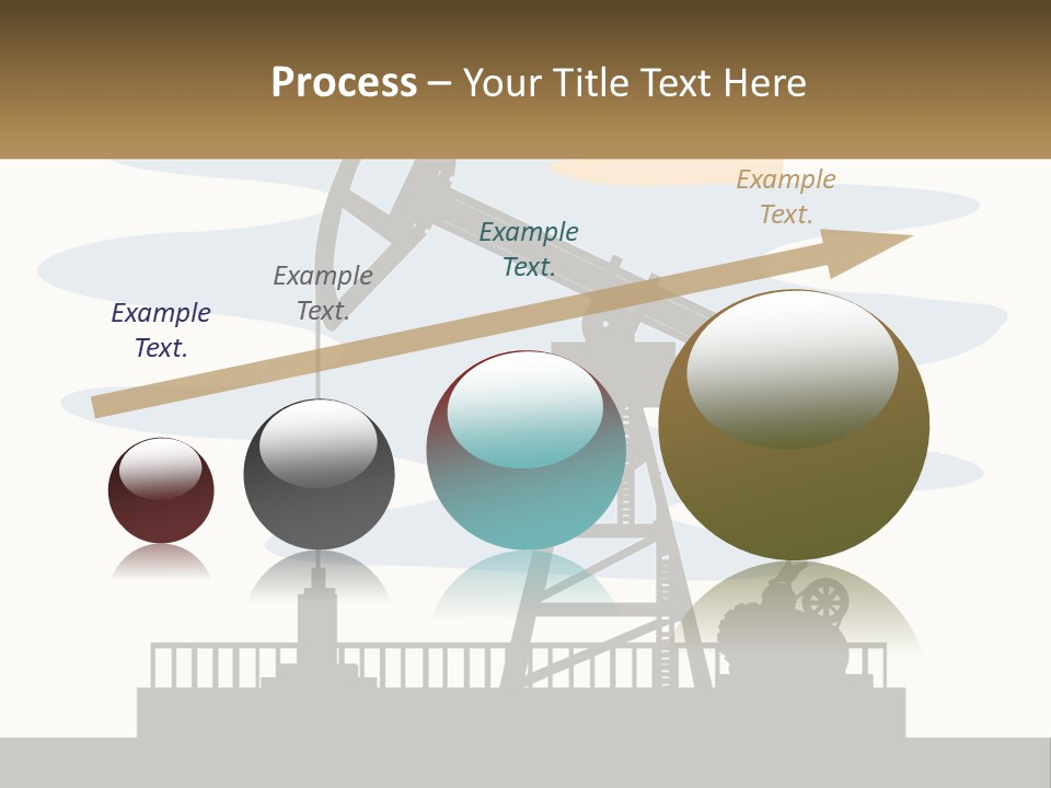 An Oil Pump With A Sign That Says Name Of Presentation Company Name PowerPoint Template