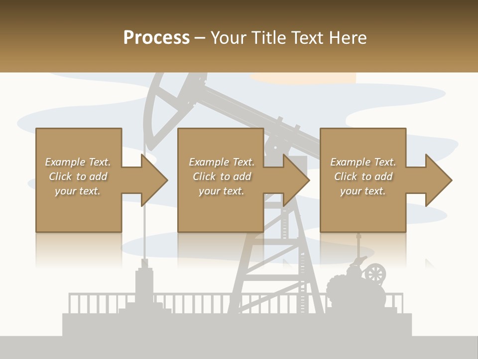 An Oil Pump With A Sign That Says Name Of Presentation Company Name PowerPoint Template