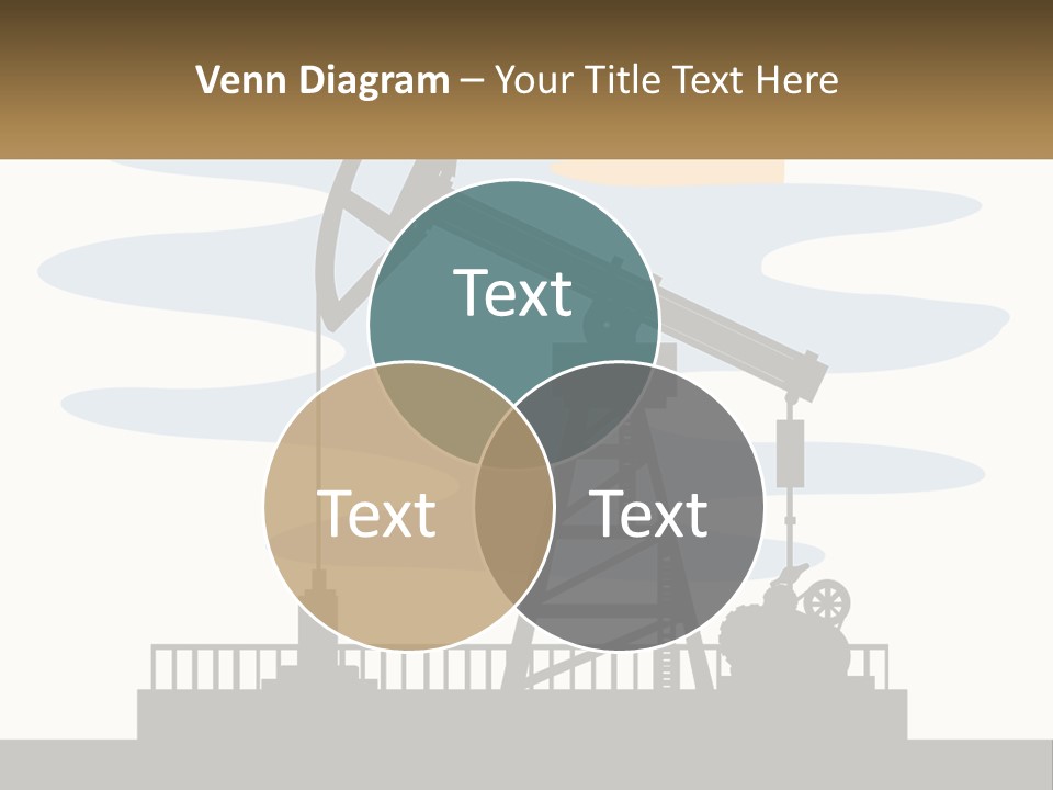 An Oil Pump With A Sign That Says Name Of Presentation Company Name PowerPoint Template