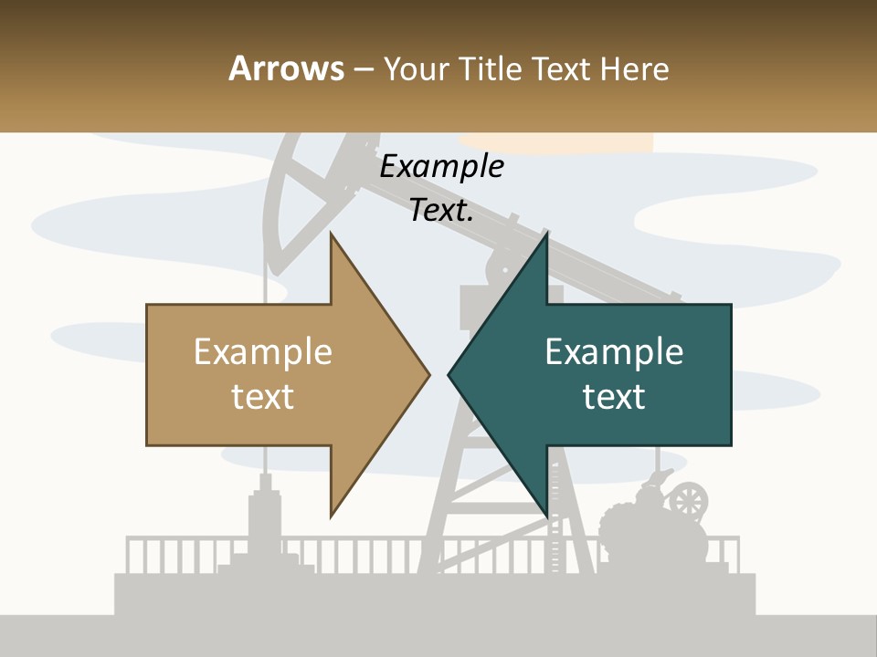 An Oil Pump With A Sign That Says Name Of Presentation Company Name PowerPoint Template