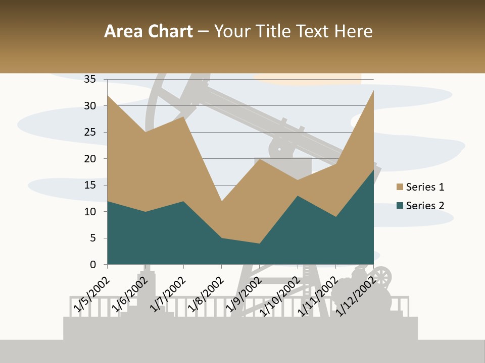 An Oil Pump With A Sign That Says Name Of Presentation Company Name PowerPoint Template