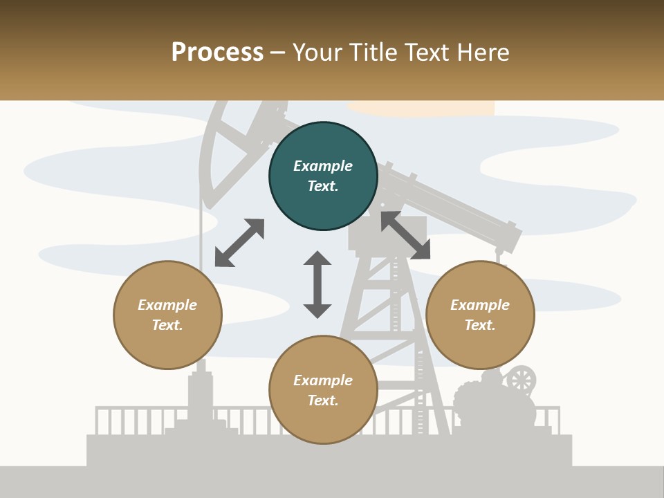 An Oil Pump With A Sign That Says Name Of Presentation Company Name PowerPoint Template