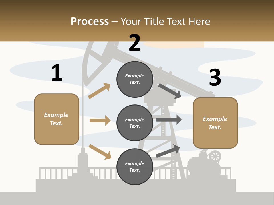 An Oil Pump With A Sign That Says Name Of Presentation Company Name PowerPoint Template