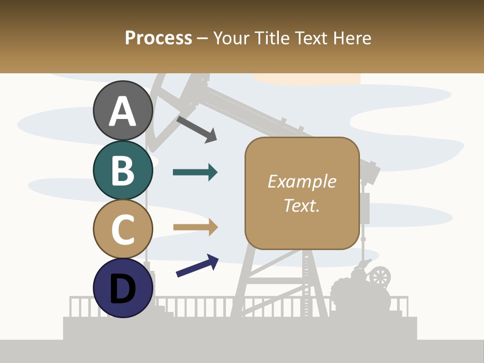 An Oil Pump With A Sign That Says Name Of Presentation Company Name PowerPoint Template