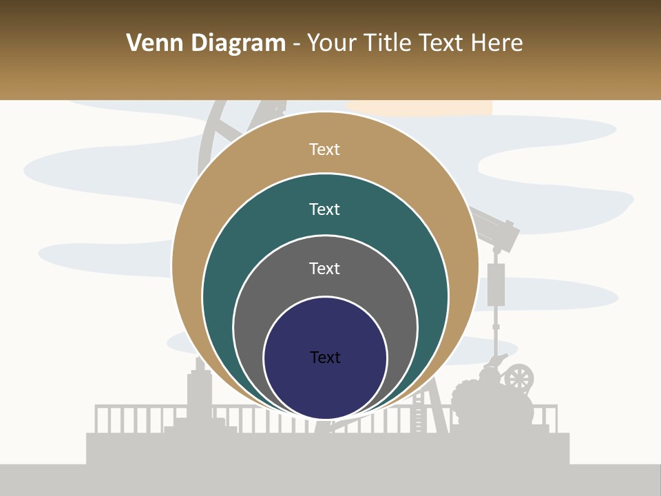 An Oil Pump With A Sign That Says Name Of Presentation Company Name PowerPoint Template