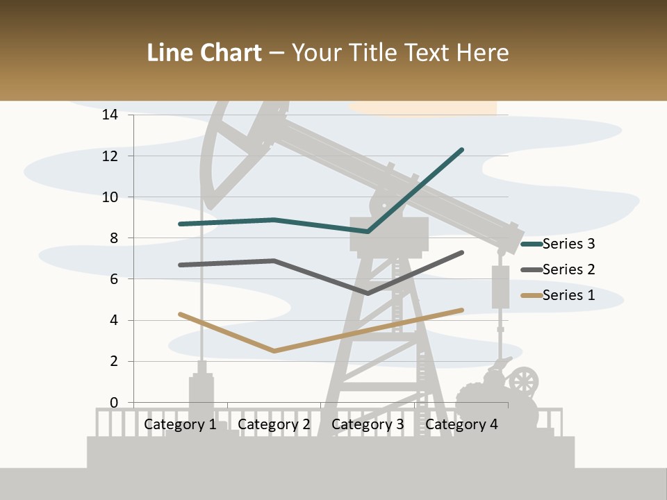 An Oil Pump With A Sign That Says Name Of Presentation Company Name PowerPoint Template