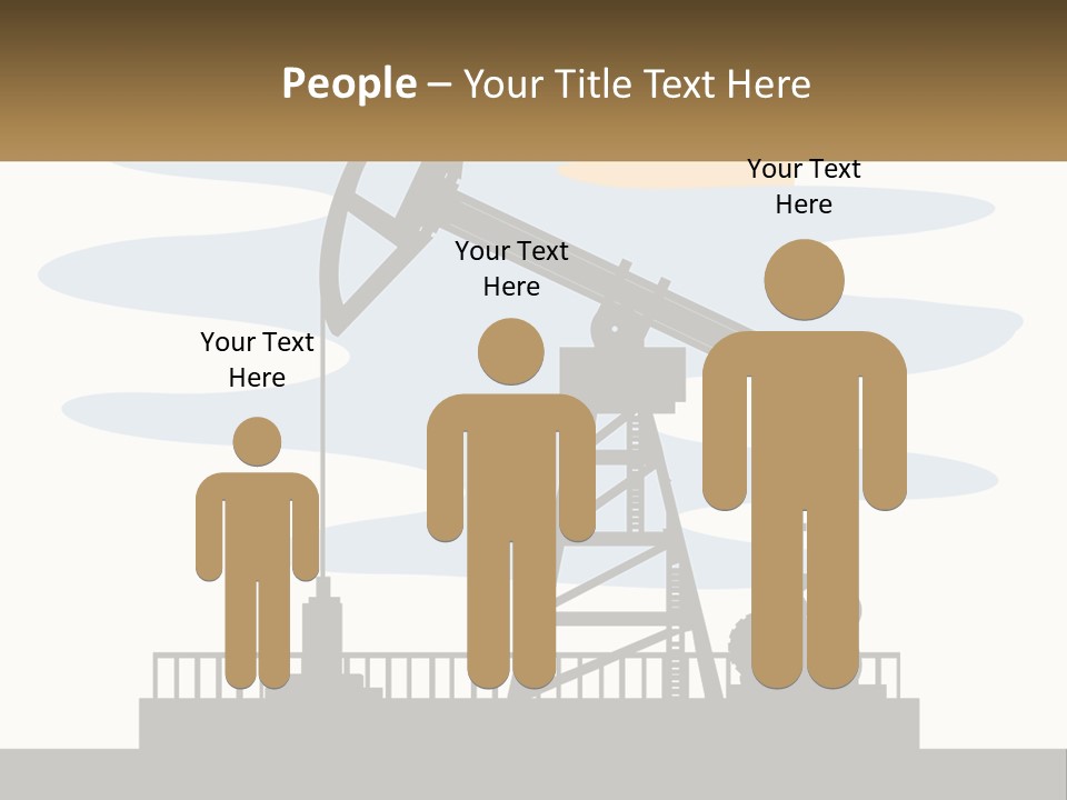 An Oil Pump With A Sign That Says Name Of Presentation Company Name PowerPoint Template