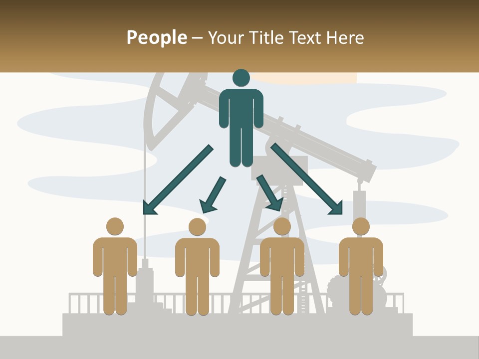 An Oil Pump With A Sign That Says Name Of Presentation Company Name PowerPoint Template