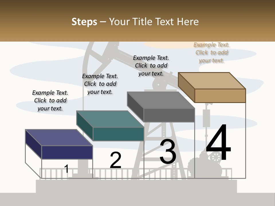 An Oil Pump With A Sign That Says Name Of Presentation Company Name PowerPoint Template