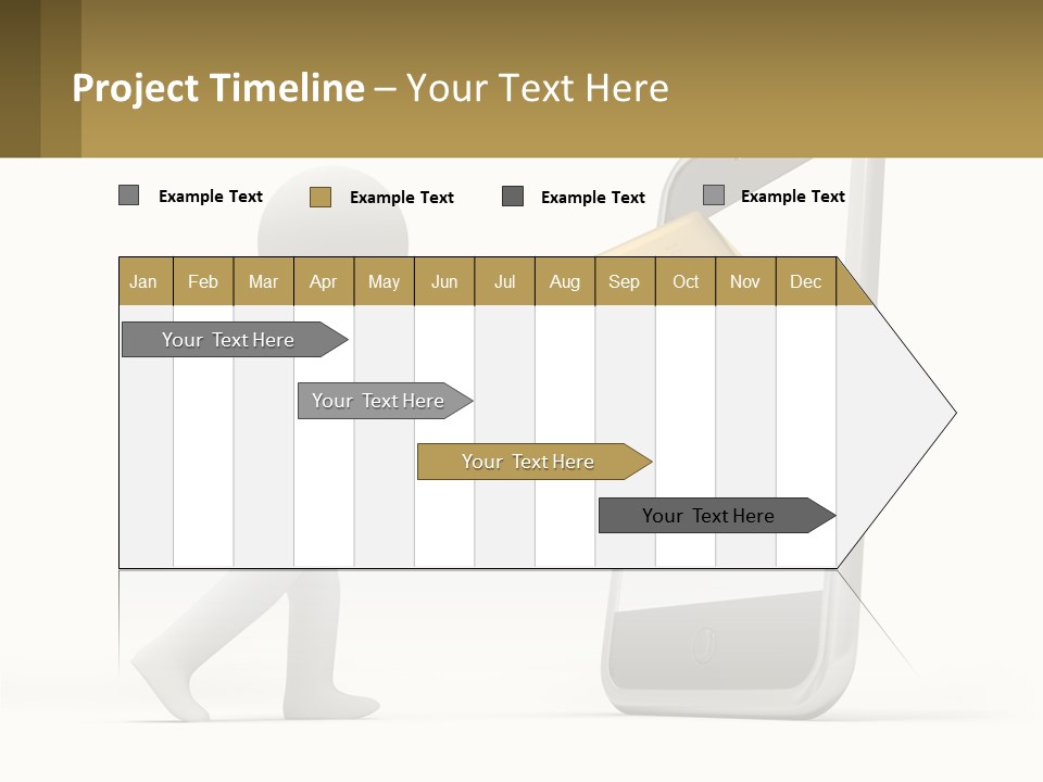 A Person Holding A Gold Bar In Front Of A Cell Phone PowerPoint Template
