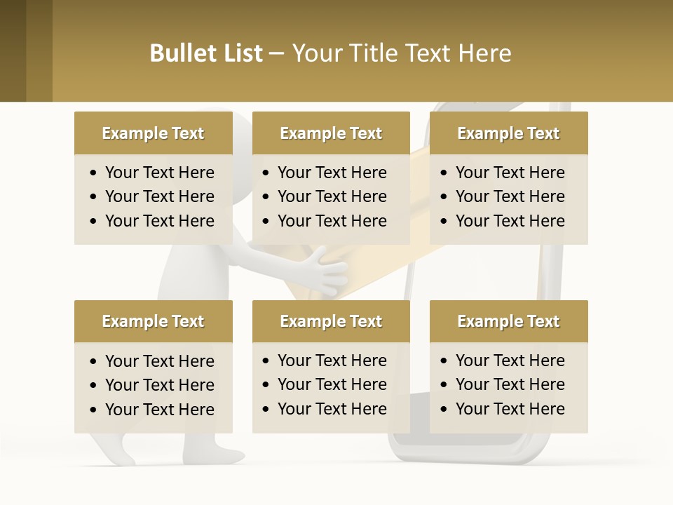 A Person Holding A Gold Bar In Front Of A Cell Phone PowerPoint Template