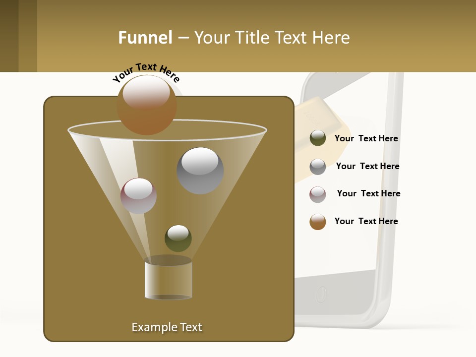 A Person Holding A Gold Bar In Front Of A Cell Phone PowerPoint Template