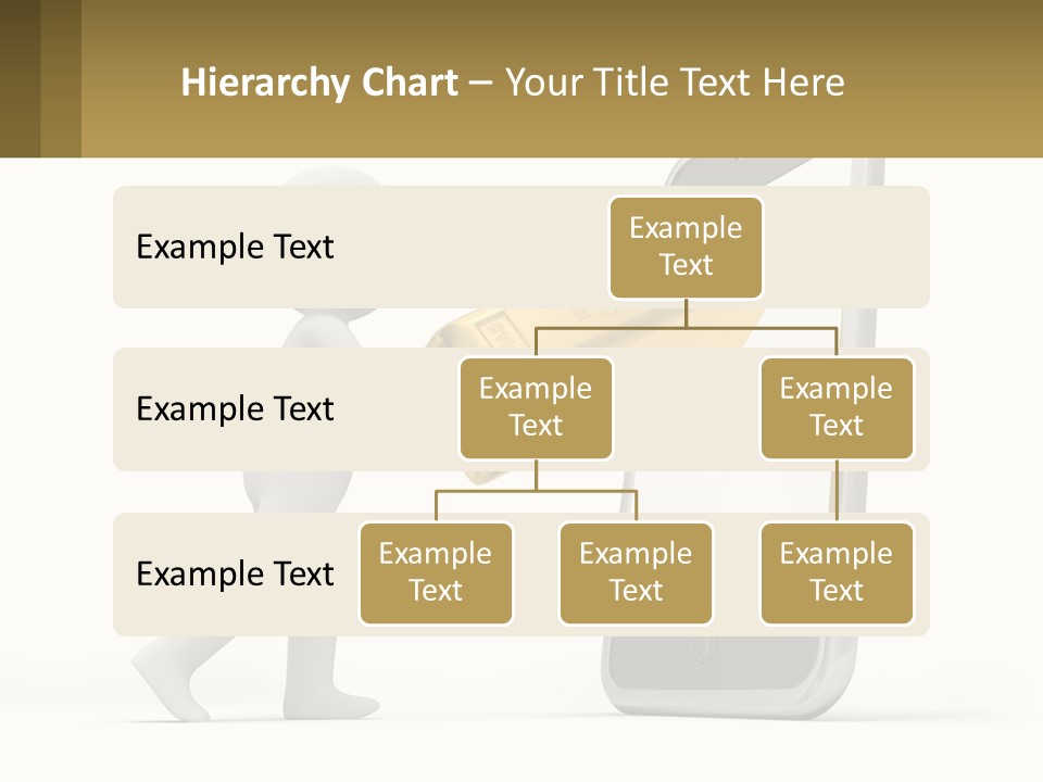 A Person Holding A Gold Bar In Front Of A Cell Phone PowerPoint Template