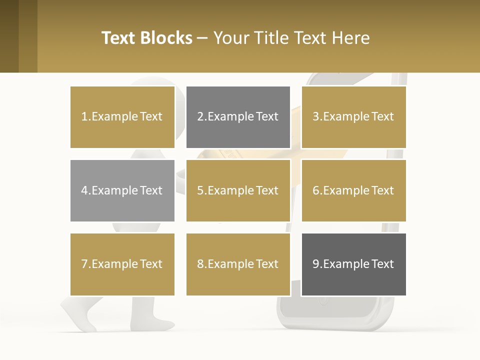 A Person Holding A Gold Bar In Front Of A Cell Phone PowerPoint Template