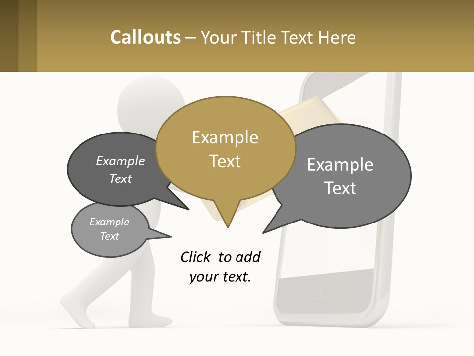 A Person Holding A Gold Bar In Front Of A Cell Phone PowerPoint Template