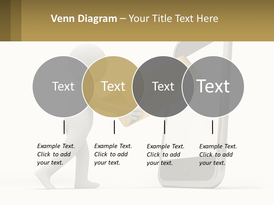 A Person Holding A Gold Bar In Front Of A Cell Phone PowerPoint Template
