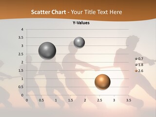 A Group Of People Pulling A Rope On Top Of A Hill PowerPoint Template