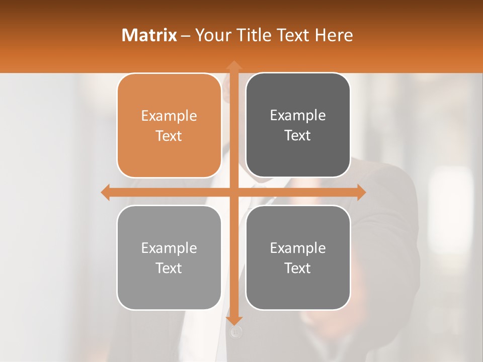 A Man In A Suit Giving A Thumbs Up PowerPoint Template
