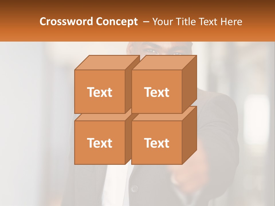 A Man In A Suit Giving A Thumbs Up PowerPoint Template