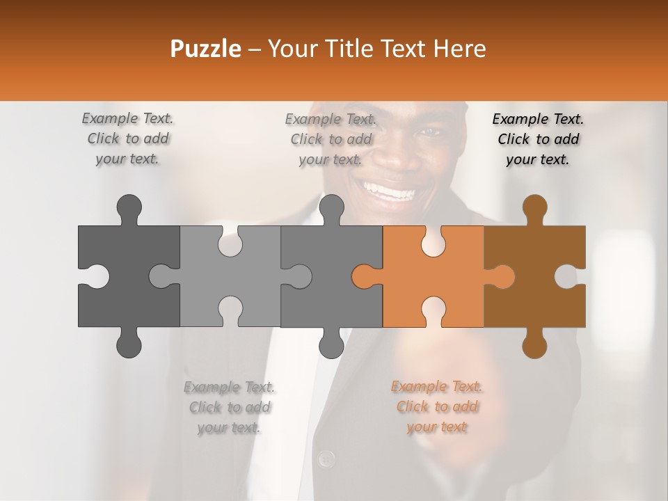 A Man In A Suit Giving A Thumbs Up PowerPoint Template