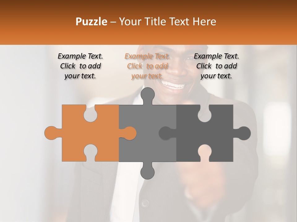 A Man In A Suit Giving A Thumbs Up PowerPoint Template