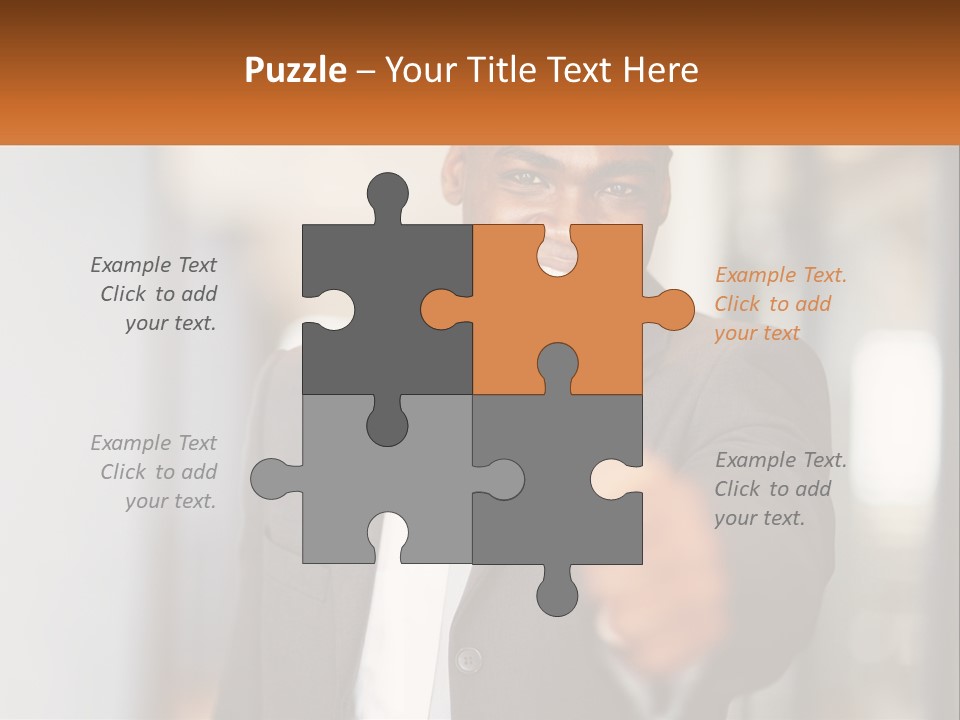 A Man In A Suit Giving A Thumbs Up PowerPoint Template