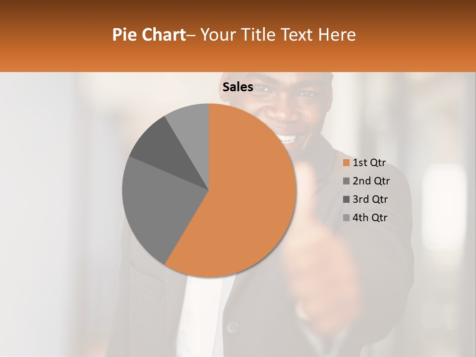 A Man In A Suit Giving A Thumbs Up PowerPoint Template