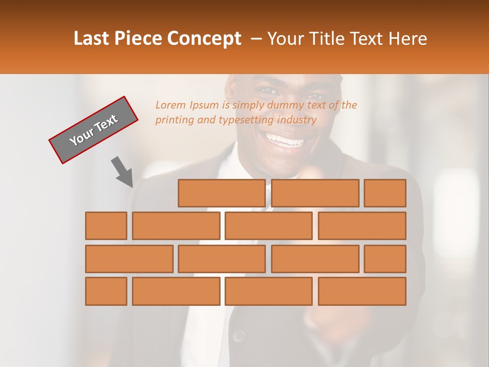 A Man In A Suit Giving A Thumbs Up PowerPoint Template