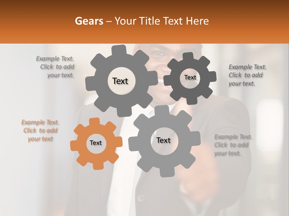 A Man In A Suit Giving A Thumbs Up PowerPoint Template