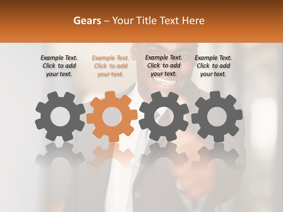 A Man In A Suit Giving A Thumbs Up PowerPoint Template