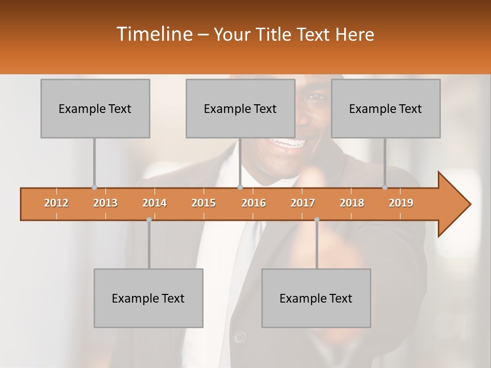 A Man In A Suit Giving A Thumbs Up PowerPoint Template